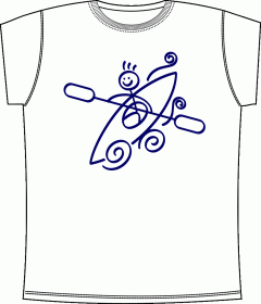 Прикольные футболки: Kayak 1 White